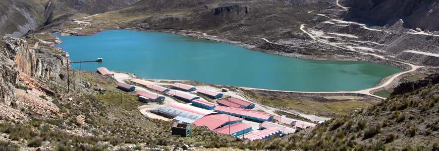 Campamento de la minera Los Quenuales, en la sierra de Lima. Foto: Inversiones República S.A.